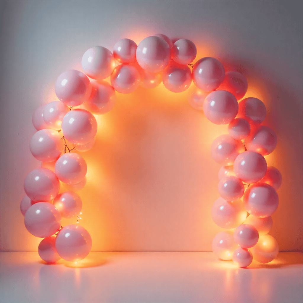 Romantic string lights creating magical ambiance